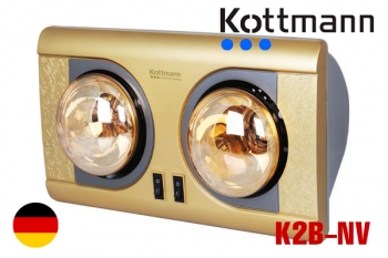 Đèn sưởi nhà tắm Kottmann 2 bóng K2B-NV